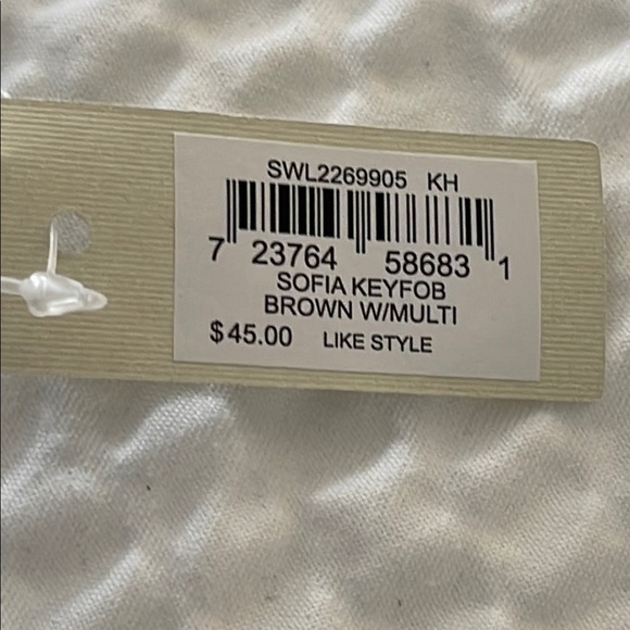 Fossil Brown and Tan Dog Keychain NWT - Picture 2 of 5